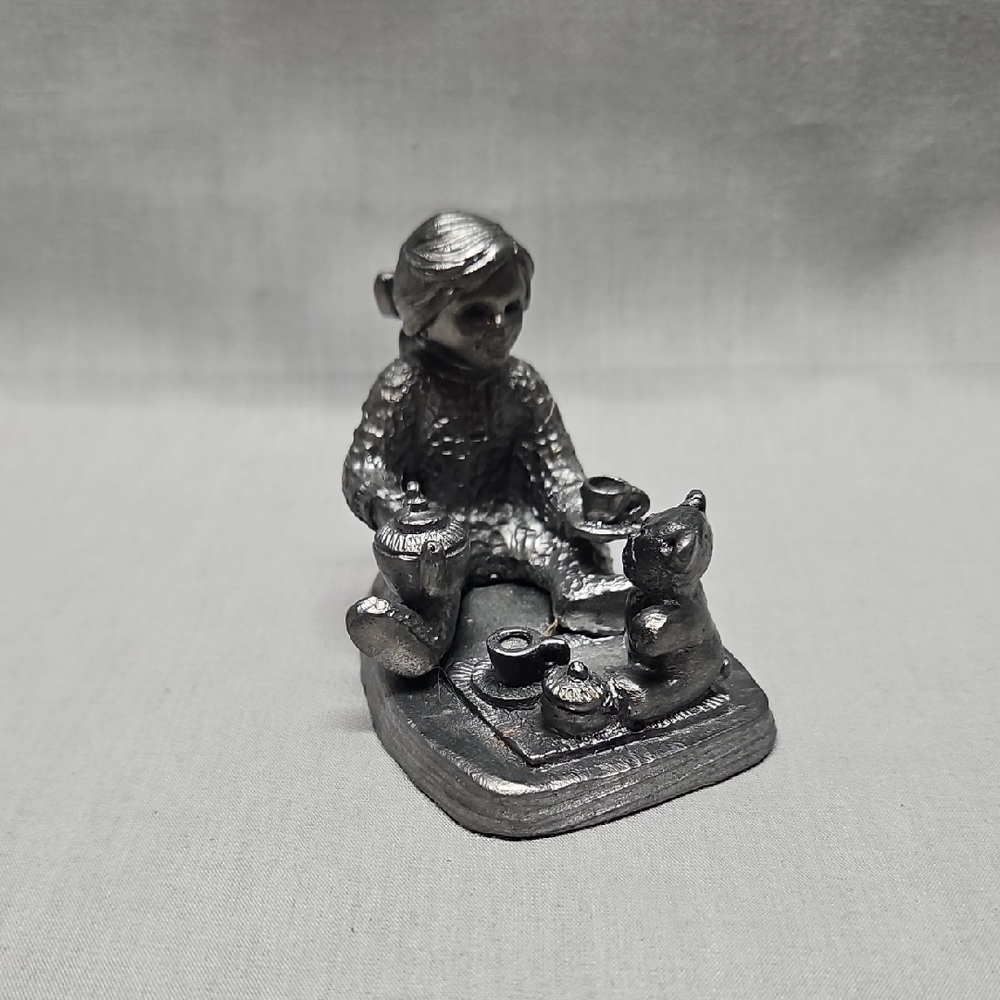 Tea Party Ricker Pewter 2010 Figurine